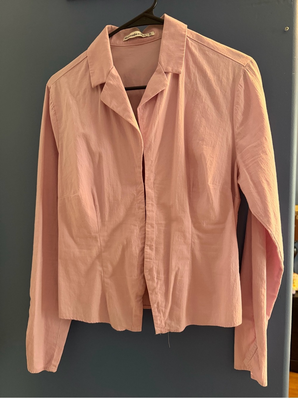 Express Pink Button-Front Blouse Jacket